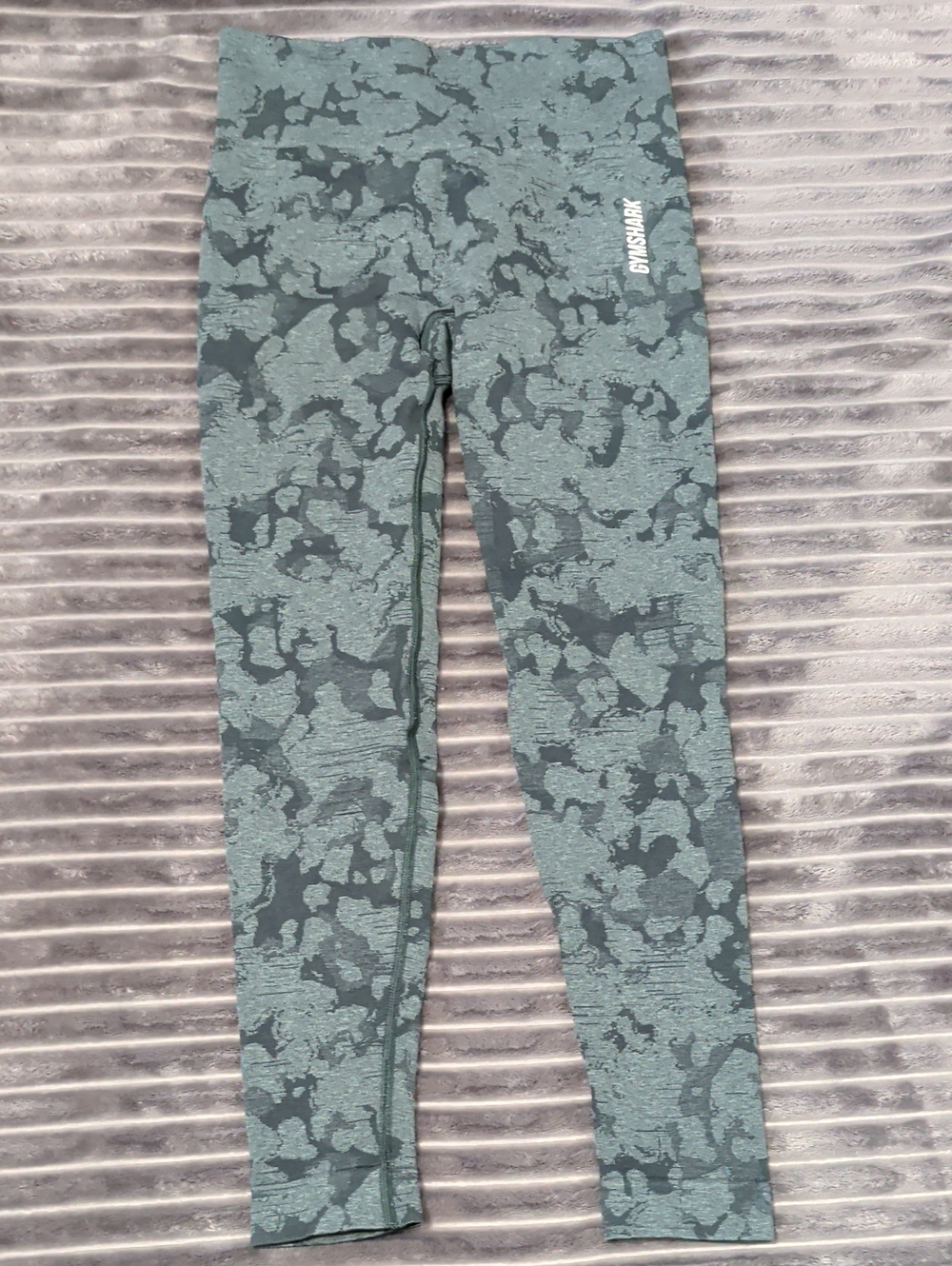 Gymshark Green Camo Seamless High-Waist Leggings